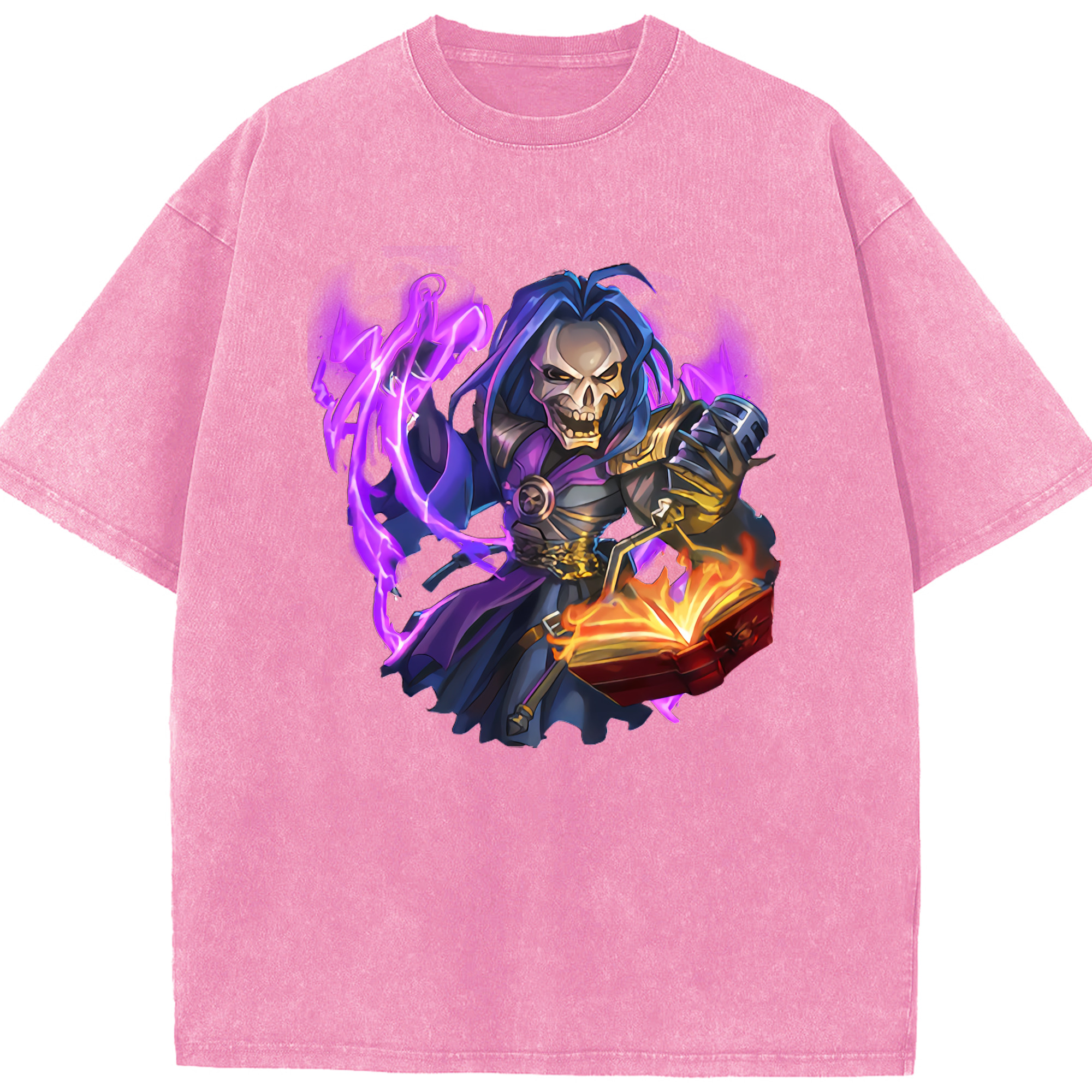 リーグ・オブ・レジェンド League of Legends LOL 綿100% ヴィンテージ風 半袖Tシャツ（フロントプリント）